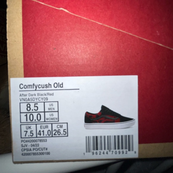 (8.5) Vans Comfycush after dark old skool - Picture 6 of 6